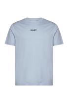 Contrast Small Logo Tshirt Tops T-shirts Short-sleeved Blue GANT