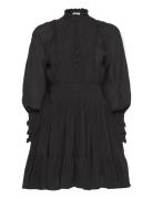 Cotton Slub Mini Dress Kort Kjole Black By Ti Mo