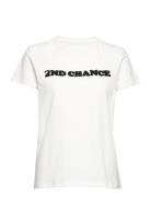 2Nd Chance Tops T-shirts & Tops Short-sleeved White 2NDDAY