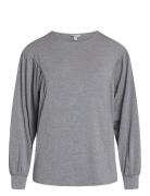 Stylish Blouse Tops T-shirts & Tops Long-sleeved Grey Sirup Copenhagen