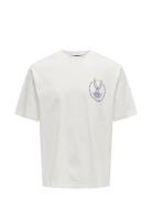 Onslo Y Rlx Ss Tee Tops T-shirts Short-sleeved White ONLY & SONS