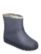 Rain Boots Short Glitter Gummistøvler Blue En Fant