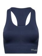 Hmltif Seamless Sports Top Sport Bras & Tops Sports Bras - All Blue Hu...