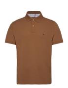 Core 1985 Regular Polo Tops Polos Short-sleeved Brown Tommy Hilfiger