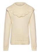 Pullover Cotton Tops Knitwear Pullovers Cream Creamie