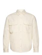 Dyed Canvas Skyler Shirt Tops Overshirts Cream Mads Nørgaard