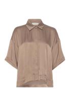 Cmcupro-Shirt Tops Shirts Short-sleeved Brown Copenhagen Muse