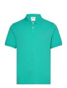 Reg Shield Ss Pique Polo Tops Polos Short-sleeved Green GANT