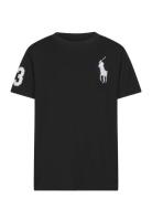 Big Pony Cotton Jersey Tee Tops T-shirts Short-sleeved Black Ralph Lau...