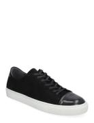 Lescape Suede Shiny Total Black Lave Sneakers Black Sneaky Steve