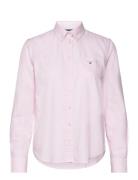Reg Oxford Shirt Tops Shirts Long-sleeved Pink GANT