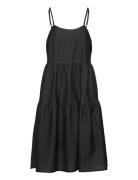 Jen Strap Dress Knelang Kjole Black Noella