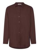 Besime Tops Shirts Long-sleeved Brown Rabens Sal R
