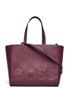 Yona Sm Tote Bags Totes Burgundy BOSS