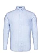 Reg Linen Shirt Tops Shirts Casual Blue GANT