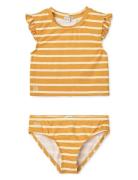 Judie Stripe Bikini Set Bikini Orange Liewood