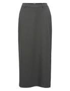 Objlisa Mw Long Skirt Noos Langt Skjørt Grey Object