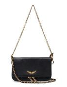 Rock Nano Grained Leather Bags Small Shoulder Bags-crossbody Bags Blac...