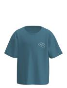 Nmmhenry Ss Nreg Top Tops T-shirts Short-sleeved Blue Name It