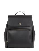 Th Soft Utility Backpack Pu Ryggsekk Veske Black Tommy Hilfiger