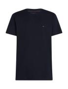 Essential Reg Fit Solid Tee Tops T-shirts Short-sleeved Navy Tommy Hil...