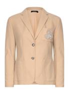 Str Sportswear Piqu-Lnd-Jkt Blazers Single Breasted Blazers Beige Laur...