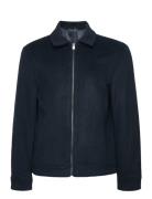 Straight Recycled Wool Jacket Ulljakke Jakke Navy Mango