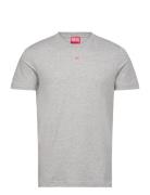 T-Diegor-D T-Shirt Tops T-shirts Short-sleeved Grey Diesel