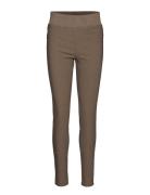 Fqshantal-Pa-Power Bottoms Trousers Slim Fit Trousers Brown FREE/QUENT