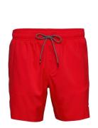 Puma Swim Men Medium Length Swim Shorts 1P Sport Shorts Red Puma Swim