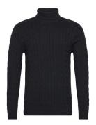 Slhryan Structure Roll Neck Tops Knitwear Turtlenecks Black Selected H...