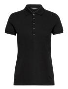 Athleisure Pique-Ss Polo Tops T-shirts & Tops Polos Black Lauren Ralph...