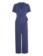 Amelia Jumpsuit Bottoms Jumpsuits Blue Boob