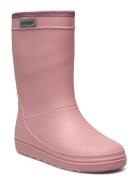 Rain Boots Solid Shoes Rubberboots High Rubberboots Pink En Fant