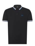 Paddy Sport Polos Short-sleeved Black BOSS