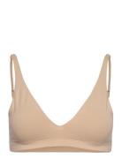 Triangle Bra Lingerie Bras & Tops Soft Bras Tank Top Bras Beige Bread ...