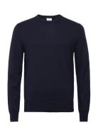 Cotton Merino Sweater Designers Knitwear Round Necks Navy Filippa K