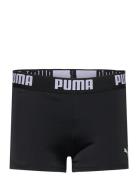 Puma Swim Boys Logo Swim Trunk 1P Sport Swimshorts Black Puma Swim