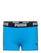 Puma Swim Boys Logo Swim Trunk 1P Sport Swimshorts Blue Puma Swim