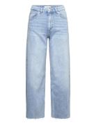 Culotte Jeans With Openings Bottoms Jeans Wide Jeans Blue Mango