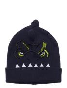 Nmmjovanni Jurassic Knit Hat Vde Accessories Headwear Hats Beanie Navy...