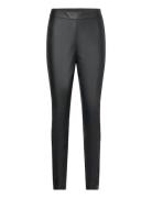 C_Taslimah Bottoms Trousers Leather Leggings-Bukser Black BOSS