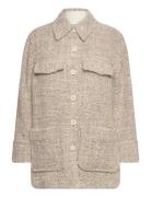 Rodebjer Avril Boucle Tops Overshirts Beige RODEBJER