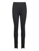 Viliva Manon Hw Slit Leggings Bottoms Trousers Leather Leggings-Bukser...