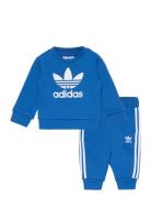 Crew Set Sport Tracksuits Blue Adidas Originals