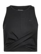 Studio Cross Tank Sport Crop Tops Sleeveless Crop Tops Black Björn Bor...