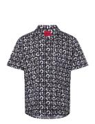 Ellino Designers Shirts Short-sleeved Black HUGO