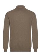 Eco Wool Thomas Knit Tops Knitwear Turtlenecks Khaki Green Mads Nørgaa...