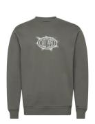 Glow Sweater Designers Sweat-shirts & Hoodies Sweat-shirts Khaki Green...