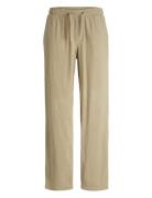 Jpstbill Jjwide Crinkle Jogger Pant Bottoms Trousers Casual Beige Jack...